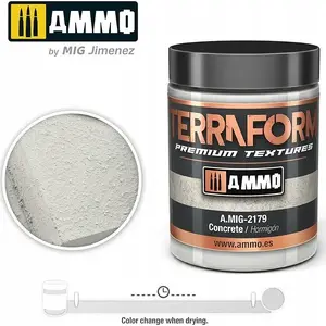 Paint Texture Paste VALLEJO Vallejo Ammo Terraform Premium Textures – Concrete