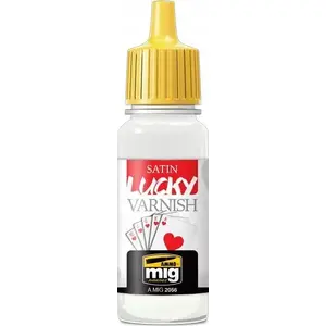 Защитный лак VALLEJO Lucky Varnish Satin 17 мл – полуматовая прозрачная отделка