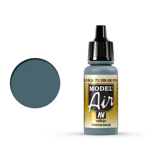 Akrila krāsa VALLEJO 71.109 Zila 17 ml — šķidra, bez šķīdinātāja