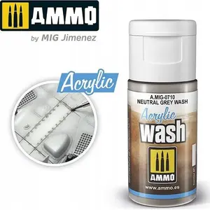 Ла́викс для моделей VALLEJO Vallejo Ammo Acrylic Wash Neutral Grey Wash 35 мл