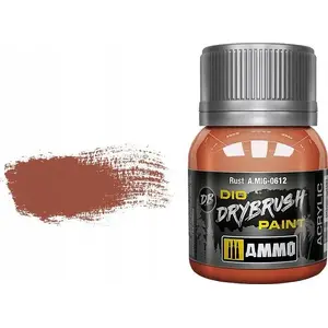 Krāsa: VALLEJO Vallejo Ammo DIO Drybrush – Rust (sauso otas krāsa rūsai)