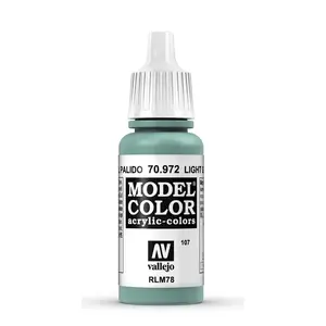 Akrila krāsa pudelē VALLEJO 70.972 Light Green Blue 17 ml
