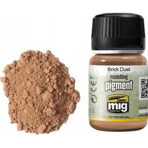 Paint pigment paste VALLEJO Ammo Modelling Pigment Brick Dust 35 ml