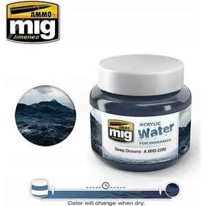 Акриловый средний слой Acrylic Water Deep Oceans 250 мл — VALLEJO