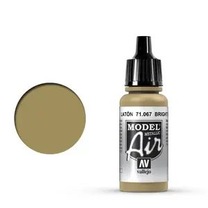 Akrila krāsa VALLEJO 71.067 Brass 17 ml šķidra, bez šķīdinātāja