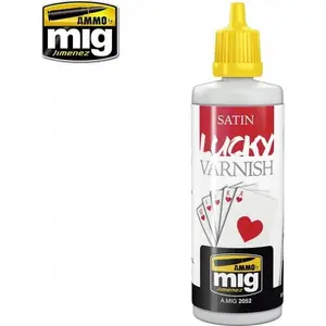 Paint Varnish VALLEJO Lucky Varnish Satin 60 ml - protective satin finish for models