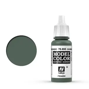 Akrila krāsa VALLEJO 70.895 Gunship Green, pudelīte 17 ml