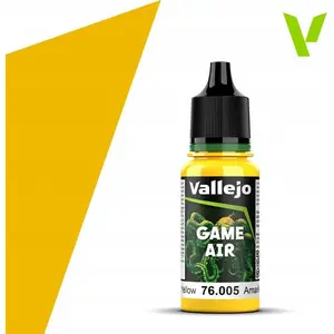 VALLEJO Game Air krāsa Moon Yellow 18 ml - akrila aerosola krāsa