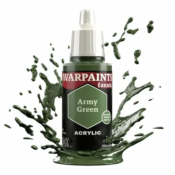 Army Painter Warpaints Fanatic — krāsa Army Green Photo 2