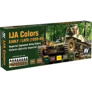 Набор красок VALLEJO AFV IJA Colors 1937–1945, 8 флаконов по 17 мл