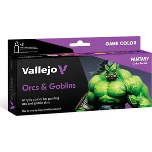 Krāsu komplekts VALLEJO Game Color Orcs & Goblins — 8 x 18 ml