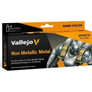 Krāsu komplekts VALLEJO Game Color Non Metallic Metal 72.193 (8 x 18 ml)