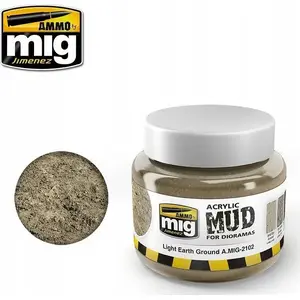 Acrylic Mud for Dioramas VALLEJO Light Earth Ground 250 ml