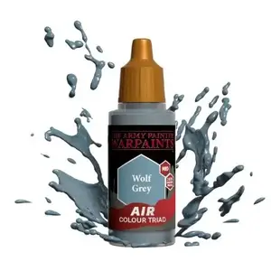 Akrila krāsa Army Painter Air Wolf Grey 18 ml — pelēka šķidrā krāsa