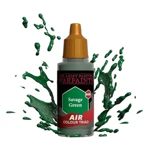 Akrila krāsa Army Painter Savage Green 18 ml — akrila krāsa miniatūrām, ūdens bāze