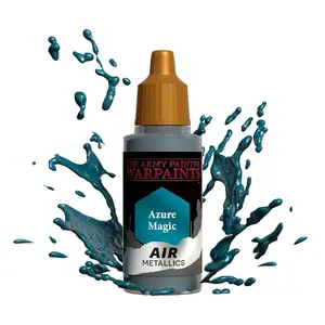 Akrila krāsa Army Painter Azure Magic 18 ml — šķidra miniaturu krāsa, uz ūdens bāzes, piemērota gaisa otu