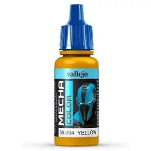 Akrila krāsa VALLEJO 69.004 Yellow 17 ml pudele, satīna pārklājums, dozators