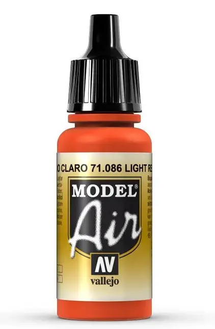 Akrila krāsa VALLEJO 71.086 Light Red 17 ml Photo 2