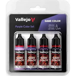 Akrila krāsu komplekts VALLEJO Game Color Purple Set 4 x 18 ml - 72.382