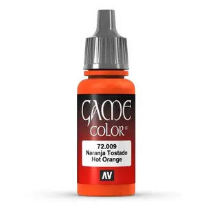 Akrila krāsa VALLEJO 72.009 pudelīte 17 ml — Hot Orange (sarkans)