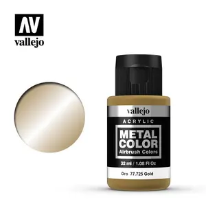 Акриловая краска VALLEJO 77.725 Золото 32 мл, жидкая без растворителя