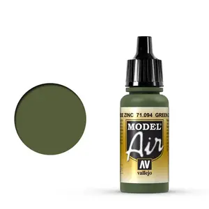 Akrila krāsa VALLEJO 71.094 Green Zinc Chromate 17 ml pudele