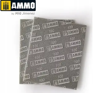 Sanding Sponge Sheet VALLEJO Ammo 2019045 pack of 100 sheets (2) — flexible abrasive for model making