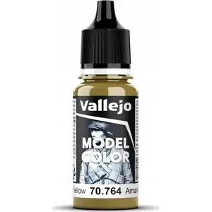 Krāsa VALLEJO Model Color 70.764 Military Yellow 18 ml - akrila modeļu krāsa
