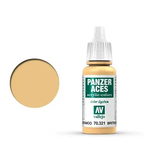 Akrila krāsa VALLEJO 70.321 Brūna 17 ml (šķidra) - mākslas/amatniecības krāsa