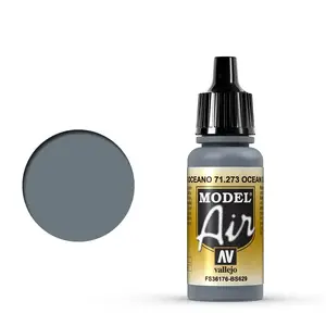 Akrila krāsa VALLEJO 71.273 Pelēka 17 ml – šķidra bez šķīdinātāja modeļu krāsa