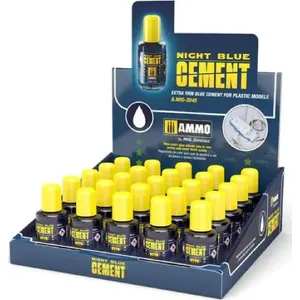 VALLEJO Vallejo Ammo Night Blue Cement Дисплей — 25 шт., клей для моделей