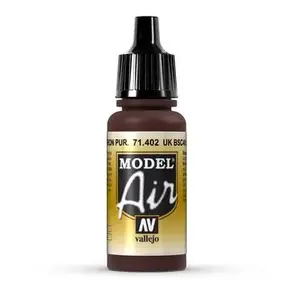 Akrila krāsa VALLEJO 71.402 Brown, pudele 17 ml, UK BSC 49 Purple Brown