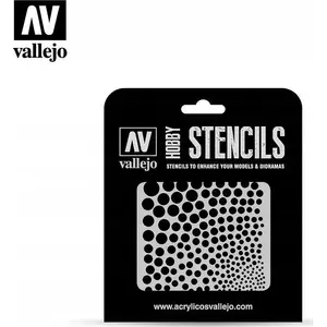 Stencil set VALLEJO Stencils - Circle Textures (2022373) — template for painting and modeling