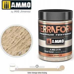 Texture Paste VALLEJO Ammo Terraform Premium Textures — Road Sand (terrain texture medium)