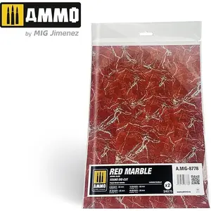 VALLEJO Vallejo Ammo Red Marble Круглые вырезные декали — набор из 2 водных переводок