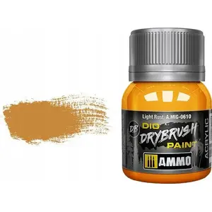 Краска, VALLEJO Vallejo Ammo DIO Drybrush Light Rust – акриловая сухая кисть для моделей и диорам