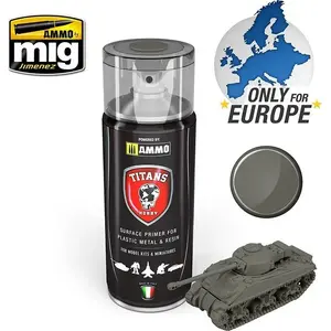 Грунт VALLEJO Titans Matt Primer, модель 2019124, цвет: German Field Grey (праймер/спрей)