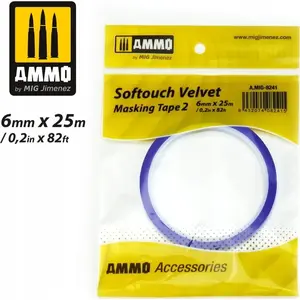 Masking tape VALLEJO Softouch Velvet Masking Tape 2 — 6 mm x 25 m