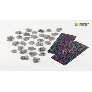 Gamers Grass Purple Swarm pamatnes komplekts – materiāli miniaturu ainavām