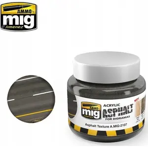 Acrylic Mud for Dioramas VALLEJO Asphalt Ground 250 ml