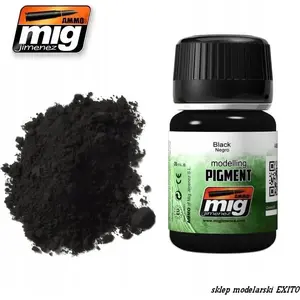 Paint pigment paste VALLEJO Ammo Modelling Pigment Black 35 ml