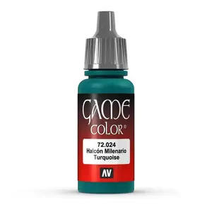 Acrylic paint VALLEJO 72.024 Turquoise 17 ml tube