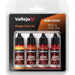 Krāsu komplekts VALLEJO Game Color 72.381 Orange Color Set 4 x 18 ml