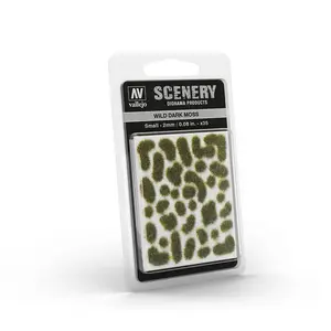 Scale model scenery accessory VALLEJO SC402 — green scenic foliage for dioramas and model layouts
