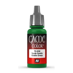 Akriļkrāsa VALLEJO 72.030 Goblin Green, pudelīte 17 ml