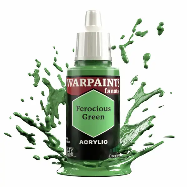 Akrila krāsa Army Painter Warpaints Fanatic Ferocious Green Photo 2
