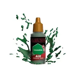 Akrila gaisa krāsa Army Painter Warpaints Air Greenskin 18 ml — zaļa, šķidra