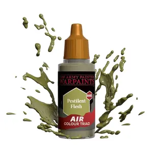 Акриловая краска Army Painter Warpaints Air Pestilent Flesh — 30 г, зелёная, жидкая