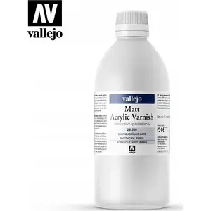 Матовый акриловый лак VALLEJO 500 мл — защитное акриловое покрытие
