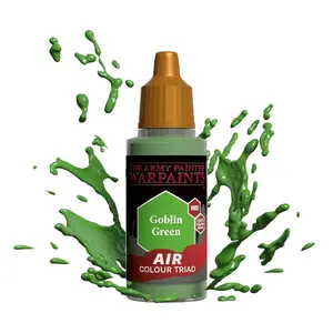 Akrila gaisa krāsa Army Painter Warpaints Air Goblin Green 18 ml miniatūrām